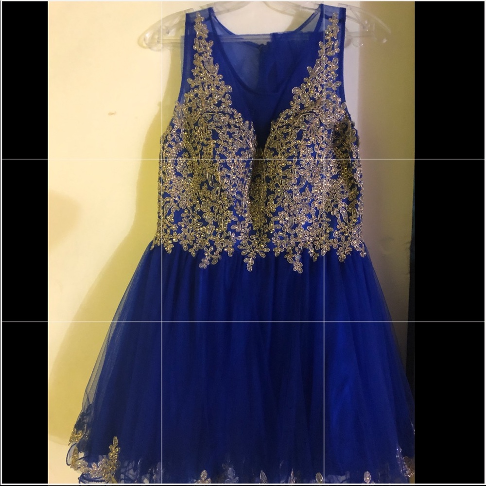 Blue royal dress